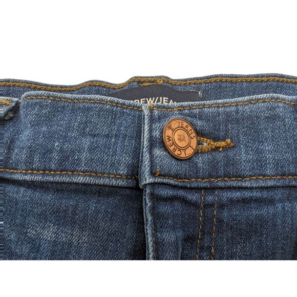 J Crew Hipslung Cut Off Shorts Womens 26 Blue Denim Raw Hem Cuffed Casual - Picture 3 of 6